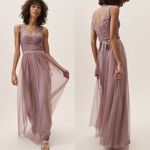 Anthropologie Bhldn Hitherto Fleur Rose Quartz Dress
